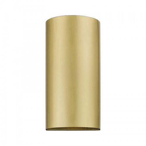 1 Light Satin Gold Outdoor / Indoor ADA Medium Sconce Livex
