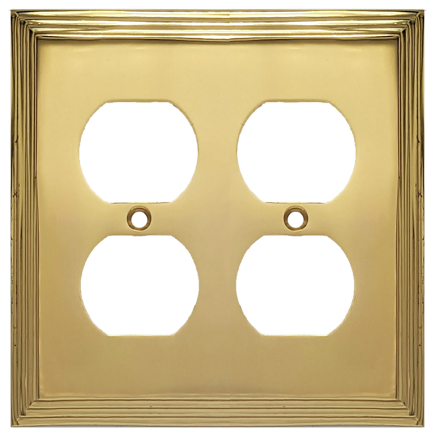 Kingston Classic Stepped Wall Plate (Polished Brass)