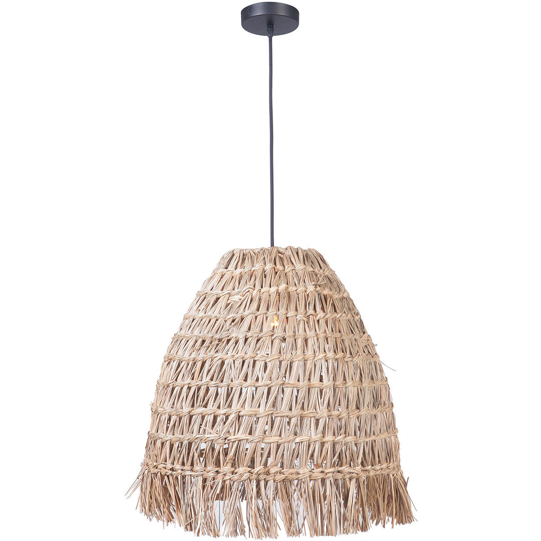 1 Light Woven Pendant in Espresso CRAFTMADE