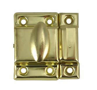 1 7/8 Inch Solid Brass Plated Cupboard Door Catch COPPER MOUNTAIN HARDWARE