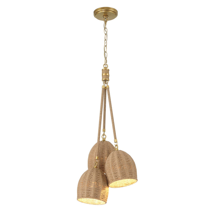 Crystorama Crystorama Jace 3 Light Soft Gold Pendant