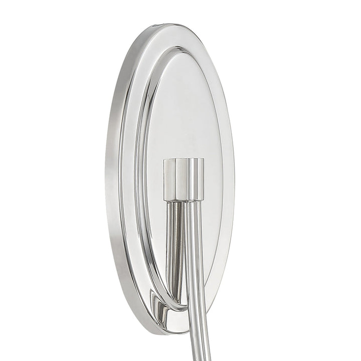 Crystorama Crystorama Juno 1 Light Polished Nickel Sconce