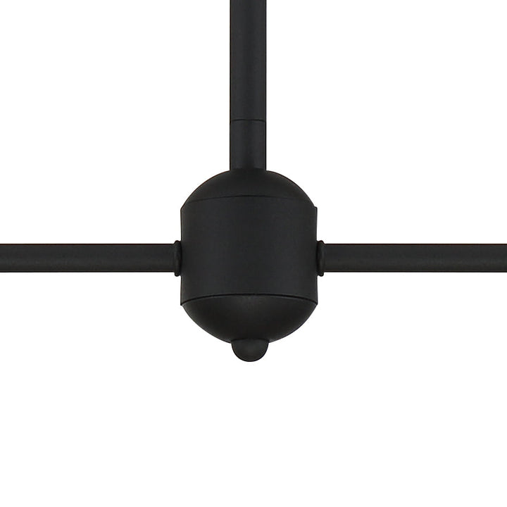 Crystorama Crystorama Keenan 4 Light Black Forged Chandelier