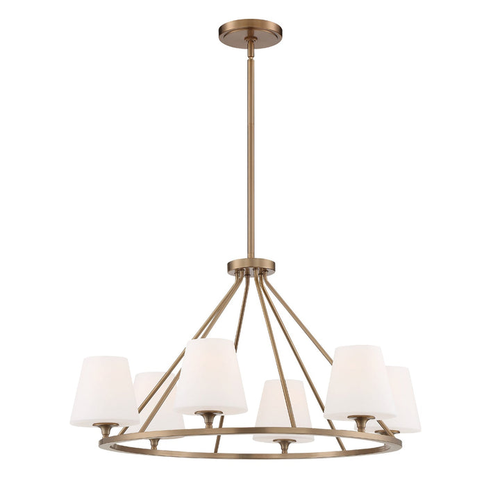 Crystorama Crystorama Keenan 6 Light Vibrant Gold Chandelier