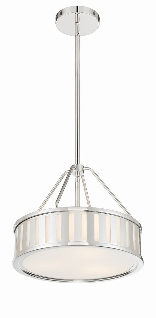 Crystorama Crystorama Kendal 3 Light Polished Nickel Mini Chandelier