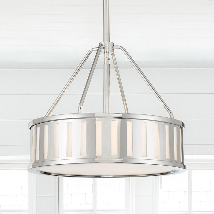 Crystorama Crystorama Kendal 3 Light Polished Nickel Mini Chandelier