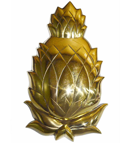 COPPER MOUNTAIN HARDWARE 7 1/2 Inch Solid Brass Pineapple Door Knocker in Several Finishes