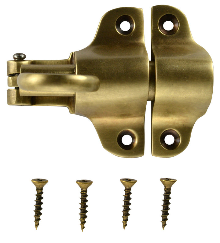 Solid Brass Traditional Transom Window Latch COPPER MOUNTAIN HARDWARE