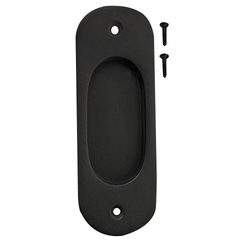 5 Inch Traditional Oval Pocket Door Pull (Several Finishes Available)
