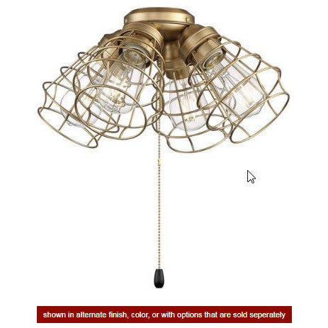4 Light Cage Light Kit in Flat Black CRAFTMADE