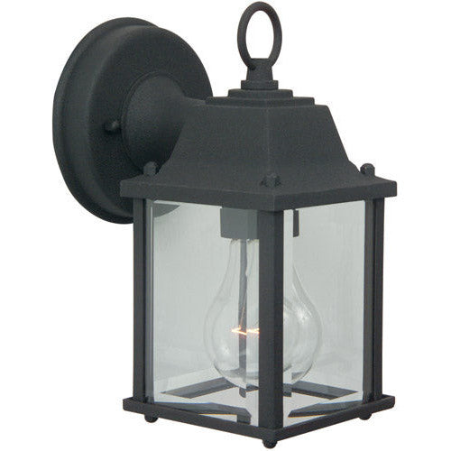 Coach Lights Cast 1 Light Small Outdoor Wall Lantern in Textured Black CRAFTMADE