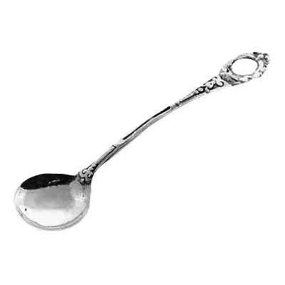 Set 4 - Tall Master Salt Cellar Spoon Sterling Silver COPPER MOUNTAIN HARDWARE