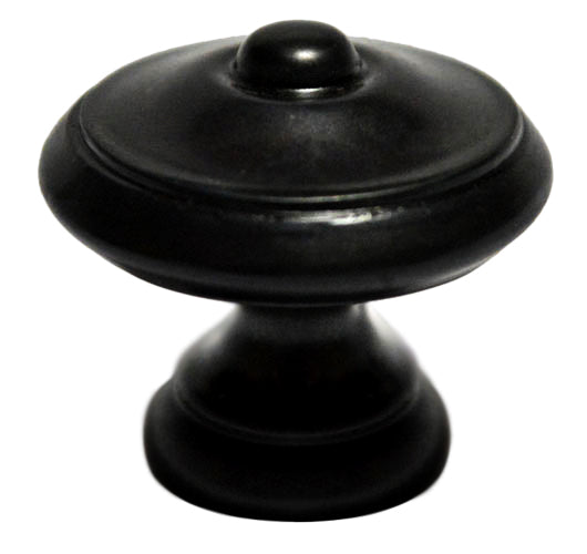 1 1/4 Inch Colonial Button Knob (Oil Rubbed Bronze Finish)