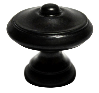 1 1/4 Inch Colonial Button Knob (Oil Rubbed Bronze Finish)