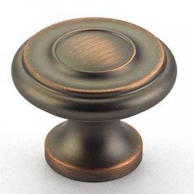 1 1/4 Inch Colonial Round Knob (Aurora Bronze Finish)