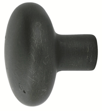 1 1/4 Inch Sandcast Bronze Round Knob (Oil Rubbed Bronze Finish)