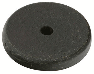 1 1/4 Inch Sandcast Round Back Plate (Oil Rubbed Bronze Finish)