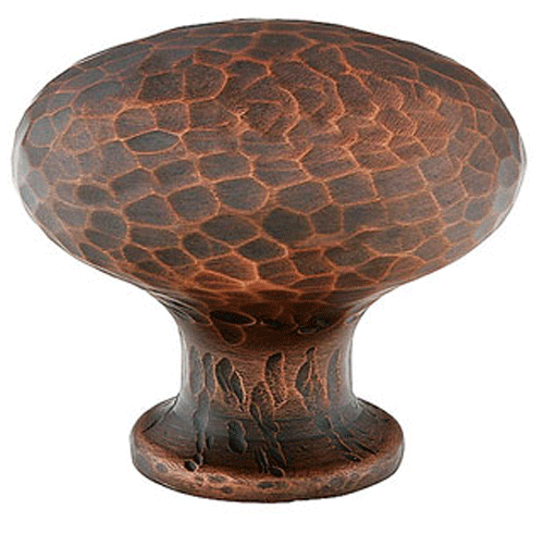 Emtek Arts & Crafts 1 1/4 Inch Solid Brass Round Dimpled Knob (Oil Rubbed Bronze Finish)