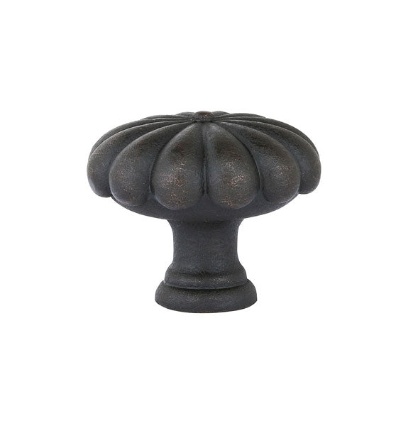 1 1/4 Inch Tuscany Bronze Fluted Round Knob (Medium Bronze)