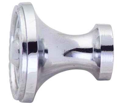 1 1/8 Inch Colonial Rope Cabinet Knob (Polished Chrome Finish)