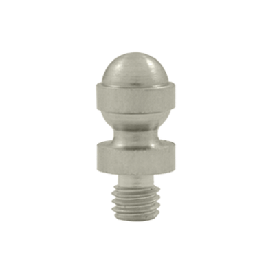 1/2 Inch Solid Brass Acorn Tip Cabinet Finial (Brushed Nickel Finish)