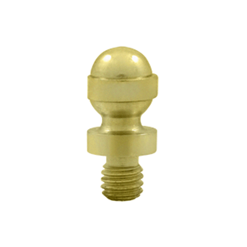 1/2 Inch Solid Brass Acorn Tip Cabinet Finial (Polished Brass Finish)