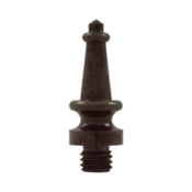 1 3/16 Inch Solid Brass Steeple Tip Hinge Finial (Bronze Rust Finish)