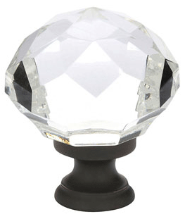 1 3/4 Inch Diamond Wardrobe Knob (Oil Rubbed Bronze Finish)