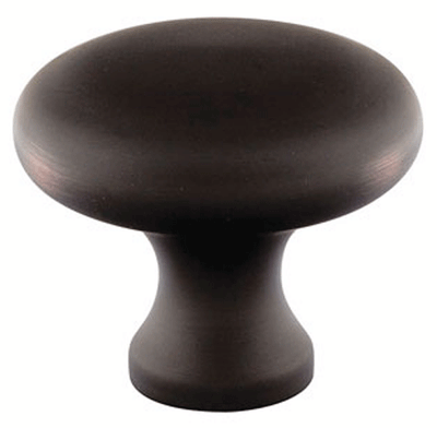 1 3/4 Inch Solid Brass Providence Cabinet Knob (Oil Rubbed Bronze Finish)