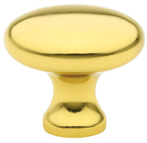 1 3/4 Inch Solid Brass Providence Cabinet Knob (Polished Brass Finish)