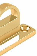 1 Inch Deltana Solid Brass Heavy Duty Bracket (Polished Brass Finish)