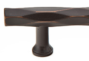 10 Inch (8 Inch c-c) Solid Brass Tribeca Pull (Oil Rubbed Bronze Finish)
