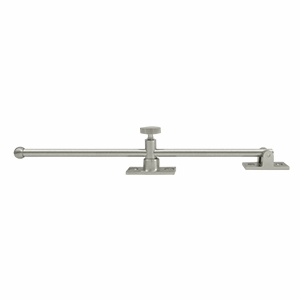 12 Inch Solid Brass Heavy Duty Casement Stay Adjuster (Brushed Nickel Finish)
