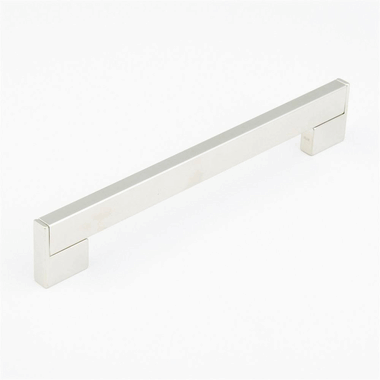 13 1/8 Inch (12 1/2 Inch c-c) Classico Smooth Cabinet Pull (Brushed Nickel Finish)