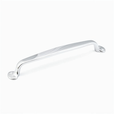 14 1/4 Inch (12 Inch c-c) Country Style Pull (Polished Chrome Finish)