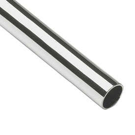 18 Inch Seamless Solid Brass Tubing (Polished Chrome Finish)