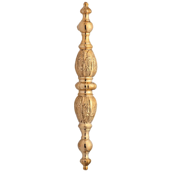 10 Inch Solid Brass Large Victorian Pull (Polished Brass Finish)
