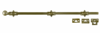24 Inch Deltana Heavy Duty Surface Bolt (Antique Brass Finish)