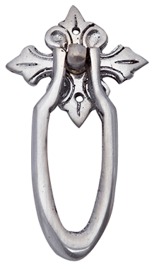 3 3/8 Inch Ornate Drop Pull in Polished Chrome