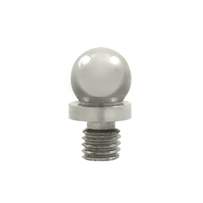 3/8 Inch Solid Brass Ball Tip Cabinet Finial (Polished Nickel Finish)