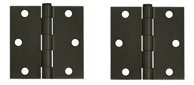 3 Inch x 3 Inch Steel Hinge (Oil Rubbed Bronze Finish)