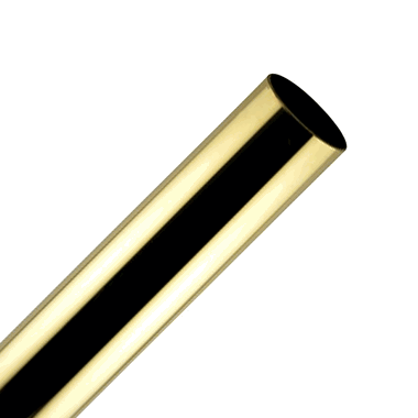 36 Inch Seamless Solid Brass Tubing (Polished Brass Finish)