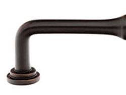 4 1/2 Inch (4 Inch c-c) Solid Brass Spindle Pull (Oil Rubbed Bronze Finish)