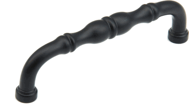 4 5/16 Inch (4 Inch c-c) Colonial Pull (Matte Black Finish)