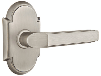 Solid Brass Milano Lever With # 8 Rosette