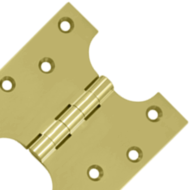 4 Inch x 4 Inch Solid Brass Parliament Hinge (Polished Brass Finish)
