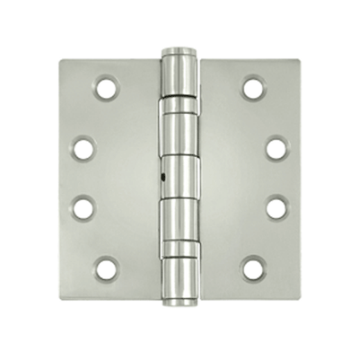 4 Inch x 4 Inch Stainless Steel Hinge (Polished Chrome Finish)