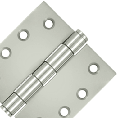 4 Inch x 4 Inch Stainless Steel Hinge (Polished Chrome Finish)