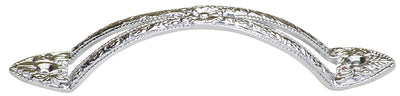 5 7/8 Inch Flowery Unique Pull Handle (Polished Chrome Finish)