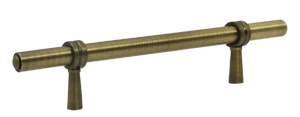 6 1/2 Inch Deltana Solid Brass Adjustable Pull (Antique Brass Finish)